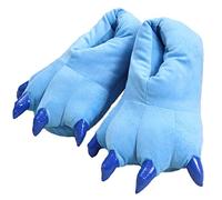 Adulti/Scarpe Bambini Peluche Zampa Artiglio,Unisex Verde Divertente Peluche Dinosauro Artiglio Pantofole,39-44,Blue
