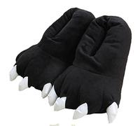 Adulti/Scarpe Bambini Peluche Zampa Artiglio,Unisex Verde Divertente Peluche Dinosauro Artiglio Pantofole,39-44,Black