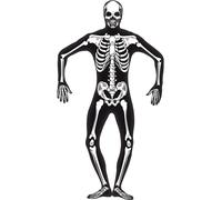 Adulti Senor Scheletro Costume Giorno Dei Morti Halloween Completo