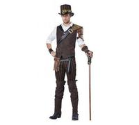 Adulti Steampunk Avventuriero Spaventosa Villain Costume Halloween Cosplay 01508