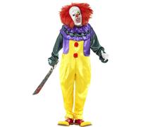 Adulti Uccidere Joy Clown Costume Spaventosa Uomo da Halloween Nuovo