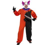 Adulti Uccidere Joy Clown Costume Spaventosa Uomo da Halloween Nuovo