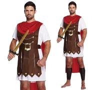 Adulti Uomo Soldato Romano Gladiatore Spartan Centurione Costume M/L