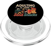 Adulting Is Hard Send Snacks Funny Adult Life Humor PopSockets PopGrip per MagSafe