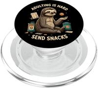Adulting is Hard Send Snacks Funny Sloth Cookie PopSockets PopGrip per MagSafe
