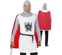 Adulto Cavaliere Costume Uomo Medievale Crusader Costume Re Artù Nuovo