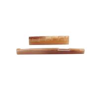 Adulto Dado Chitarra 2 Pezzi/set Sella E Dado Per Ponte In Osso Chitarra Acustica Folk(Brown)