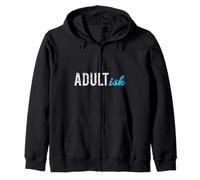 Adulto(Ish) Divertente Sarcastico Adulto Vintage Adulti Felpa con Cappuccio