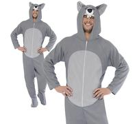 Adulto Lupo Tuta Costume Libro Settimana Giorno Unisex Vestito M L