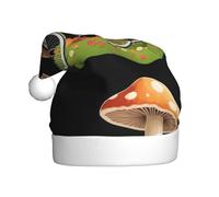 Adulto peluche cappello di Natale WHJSHOP Bicicletta nel giardino dei funghi Immagine morbida e confortevole per feste danze Halloween