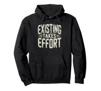 Adulto Stanco Esausto Perpetuamente Felpa con Cappuccio
