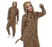 Adulto Tigre Tuta Costume Zoo Unisex Gatto Libro Settimana Giorno Costume M, L