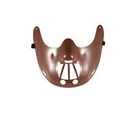 Adults Halloween Brown Cannibal Half Face Mask Fancy Dress Accessory