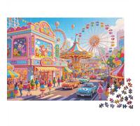 Adults Puzzle Amuseuominit Park Puzzles 1000 Pezzi Recycled Merry-go-round Puzzle for Puzzle Accessori Di Gioco Impossible Hard Difficile Stimolante Fun Game 52x38cm/1000 pezzis