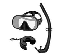 Adults Snorkeling Gear, Anti-Leak Panoramic View Maschera, Foldable Snorkel Set with Box, Professional Diving Equipment, Regolabili Strap Details and Training for Island Tourism