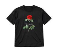 Adults The Romantic Classic Rose Black T-Shirt Unisex Concert Gig Tee