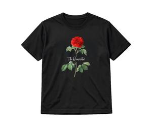 Adults The Romantic Classic Rose Black T-Shirt Unisex Concert Gig Tee