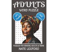 Adults Word Search Puzzle Book: Word Searches with Easy to Read Print about Adults, Grown-ups, and more | 6x9 inches, 110 pages |50+ Puzzles … Gifts for Vacations, Holidays and Free Times