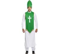Adultst Patricks Day Irlandese Vicar Bishop Prete Pope Costume da Festa