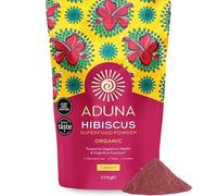 Aduna Polvere di ibisco biologica | 100% fiore di ibisco per la salute della pelle, dell'intestino e del cuore | Fonte vegana naturale di antiossidanti e vitamina C | Polvere superfood per tè