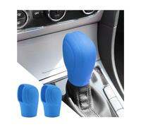 Adunsiaoto 2 Pezzi Copri Pomello del Cambio per Autos, Copertura Silicone Della Leva Cambio, Protezione Antiscivolo per Leva Del Pomello Dell'auto, per Leva del Cambio del Veicolo(Blu Cielo)