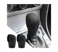 Adunsiaoto 2 Pezzi Copri Pomello del Cambio per Autos, Copertura Silicone Della Leva Cambio, Protezione Antiscivolo per Leva Del Pomello Dell'auto, per Leva del Cambio del Veicolo(Nero)