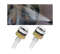 Adunsiaoto 2 Pezzi Universale Ugello Lavavetro, Ugello Tergicristallo Auto, Ugelli Per Lavacristalli Anteriori, Universale Kit Di Sostituzione Getto Del Tergicristallo Automatico Dell'auto(Bianco)