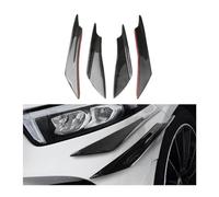 Adunsiaoto 4 Pezzi Fibra Di Carbonio Texture Anteriore Paraurti Lip, Auto Anteriore Paraurti Lip Splitter per Il Corpo, Canard Splitter Diffusore Valenza Corpo Spoiler Kit per Auto(Fibra Carbonio)