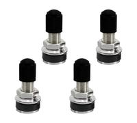 Adunsiaoto 4 Pezzi Universale Valvole per Pneumatici, Valvole per Cerchioni Auto, Valvola Pneumatico Auto Moto Tubeless, Steli Delle Valvola in Metallo Tubeless Pneumatici Automobile