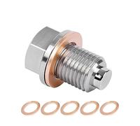 Adunsiaoto Alluminio Magnetico Tappo di Scarico Dell'olio, Tappo Di Scarico Dell'olio Magnetico, Universale Auto Tappo di Scarico Olio Magnetico Coppa Dado Scaricos Olio Vite, Autoveicoli(M12x1.25)