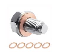 Adunsiaoto Alluminio Magnetico Tappo di Scarico Dell'olio, Tappo Di Scarico Dell'olio Magnetico, Universale Auto Tappo di Scarico Olio Magnetico Coppa Dado Scaricos Olio Vite, Autoveicoli(M14x1.5)