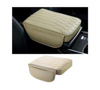Adunsiaoto Copertura Console Centrale Auto, Imbottitura Bracciolo Auto, Universale Memory Foam Centrale Imbottiture per Braccioli per Maggior Parte Dei Veicoli, Accessori Interni per Auto(Beige)