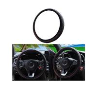 Adunsiaoto Copertura Volante Auto Antiscivolo Traspirante Morbido Confortevole, Coprivolante Universal PU Pelle Microfibra Volante, Coprivolante Elegante Morbido Silicone Antiscivolo(Rosso)