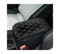 Adunsiaoto Cuscino Bracciolo Auto, Protezione per Bracciolo Auto in Pelle Impermeabile, Protezione per Scatola del Sedile del Bracciolo Auto, Accessori per L'interno Dell'automobile(Nero/Beige)