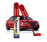 Adunsiaoto Penna Ritocco, 1Pc/12ml Penna per Ritocco Auto, Pennarello Ritocco Carrozzeria, Pennarello per Ritocchi Ruote Auto, Soluzione Veloce Graffi Moto, Biciclette, Cerchi in Lega (Rosso)