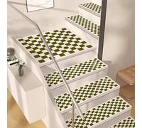 ADUODAO Tappeto per scale, resistente, lavabile, per scale, con fondo antiscivolo, per uso interno (65 x 26 cm, 1 pezzo, stile 2)