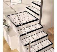 ADUODAO Tappeto per scale, resistente, lavabile, per scale, con fondo antiscivolo, per uso interno (65 x 26 cm, 1 pezzo, stile 6)