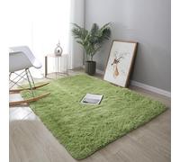 ADUODAO Tappeto per soggiorno, morbido e soffice, non perde pelo, per camera dei bambini, camera da letto e decorazione per la casa, di lusso, 120 x 160 cm, verde)