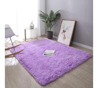 ADUODAO Tappeto per soggiorno, morbido e soffice, non perde pelo, per camera dei bambini, camera da letto, decorazione per la casa, di lusso, decorativo, 160 x 200 cm, viola)