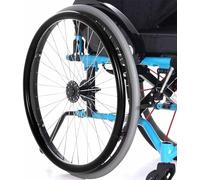 ADUUTPPD Copriruota Posteriore per Sedia A Rotelle,Copri Corrimano per Sedia A Rotelle, Antiscivolo, Resistente all'Usura, per Sedie A Rotelle, per Migliorare La Presa E La Trazione,Nero,24in