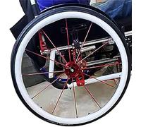 ADUUTPPD Copriruota Posteriore per Sedia A Rotelle,Copri Corrimano per Sedia A Rotelle, Antiscivolo, Resistente all'Usura, per Sedie A Rotelle, per Migliorare La Presa E La Trazione,Bianca,24in