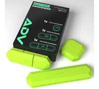 ADV Tennis Dampener with Custom Feel, Racket Shock Absorber to Reduce Vibration And Stay on The Racket, Engineered Poly-Silicone Tennis Racket Dampener, Volt, Variety 3-Pack…