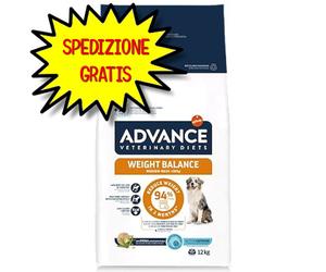 ADVANCE DIETA CANE WEIGHT BALANCE MEDIUM MAXI + 10 KG 12 KG