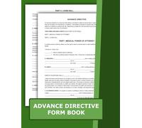 Advance Directive Form Book: 40 Ready-to-Use HIPAA Forms for Medical Decisions | 8.5 x 11 inches.