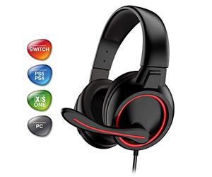 ADVANCE - GTA 210 - Cuffie Audio Da Gioco Professionali - Similpelle - Microfono - Archetto Flessibile E Regolabile - HP 40 Mm - Plug And Play - Switch, PS5, PS4, Xbox Series X/S, Xbox One, PC