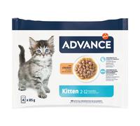Advance Kitten Pollo umido per gatto - Set %: 52 x 85 g