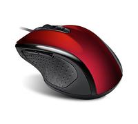 Advance S-6D-RE - Mouse ottico con cavo USB 500/1000 dpi 6 pulsanti, colore: Rosso