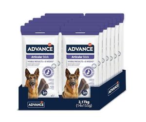 ADVANCE Snacks, Articular Stick per Cane, confezione da 14 x 155 g, totale 2170 g