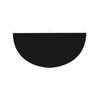 Advanced Black Half Circle Bunting Flag Outdoor Hanging | 1 striscione impermeabile a 3 occhielli da 1,5 x 0,9 m per portico, recinzione e balcone. Eventi patriottici della Giornata