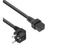 Advanced Cable Technology 2.0m Schuko CEE 7/7 - C19, M/F 2m CEE7/7 Accoppiatore C19 Nero cavo di alimentazione